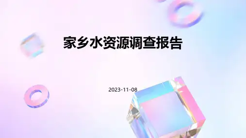 家乡水资源调查报告