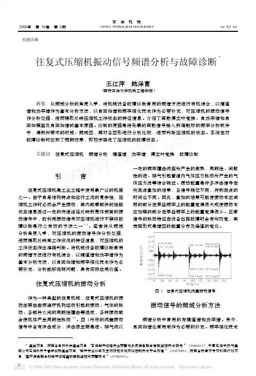 往复式压缩机振动信号频谱分析与故障诊断