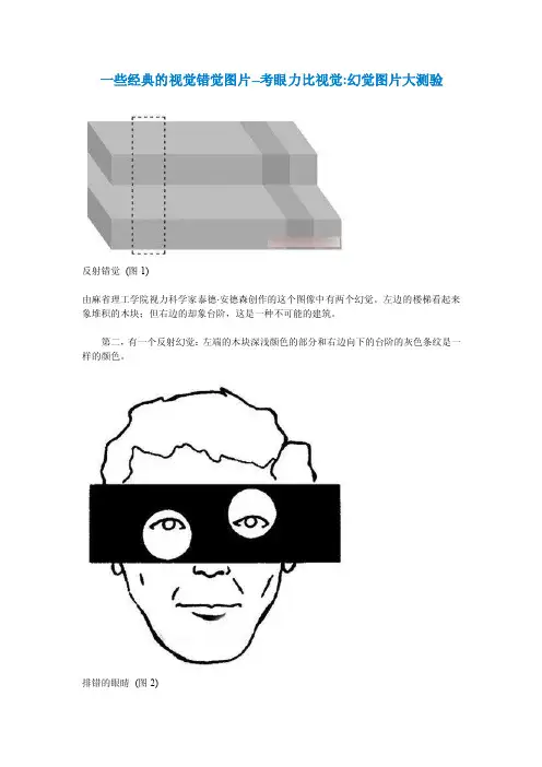 一些经典的视觉错觉图片--考眼力比视觉：幻觉图片大测验