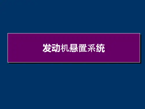 发动机悬置系统