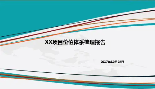 某项目价值体系梳理报告课件(57张)