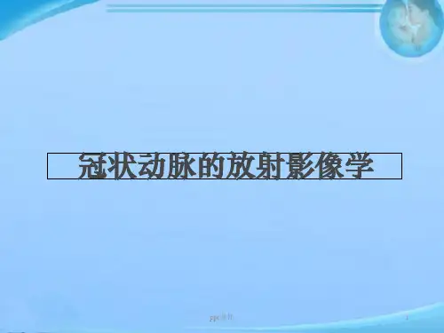 冠状动脉的放射影像学  ppt课件