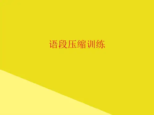 语段压缩训练PPT资料(正式版)