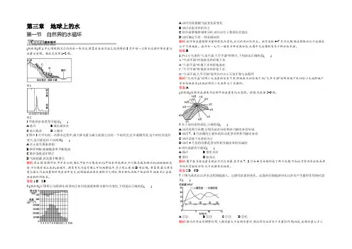 2021-2022学年高一地理人教版必修1课后作业：3.1 自然界的水循环 Word版含解析