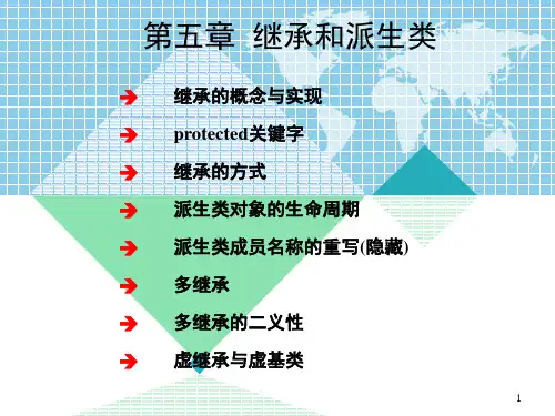 第5章  C++继承和派生类