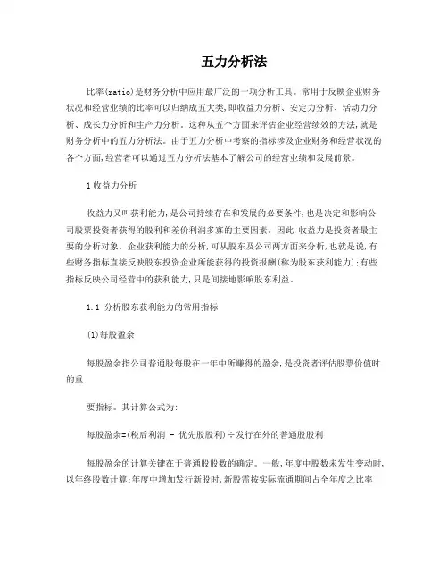 五力分析法
