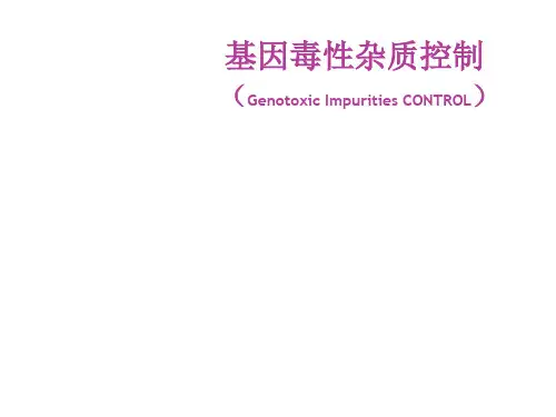 基因毒性杂质控制