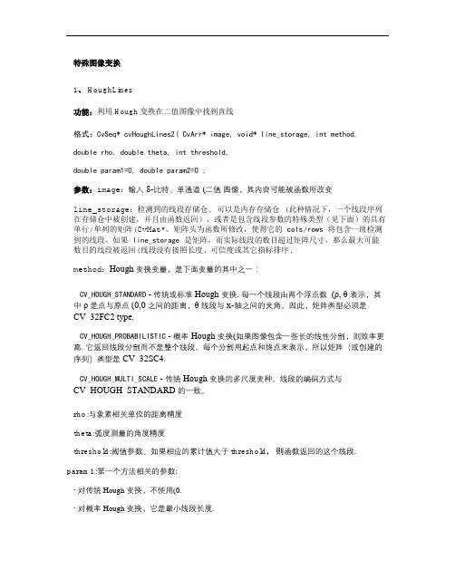 用Hough变换检测直线和圆.