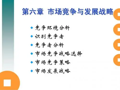 第六章 市场竞争与发展战略