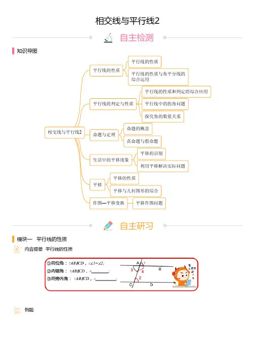 七年级下册相交线与平行线优质讲义(含答案解析)第二部分