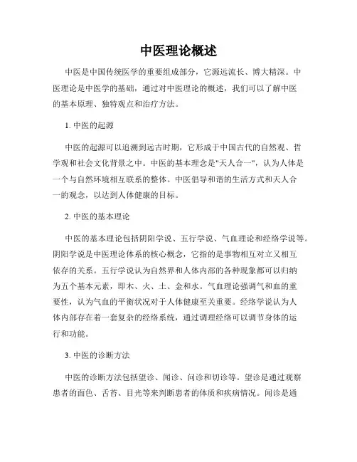 中医理论概述
