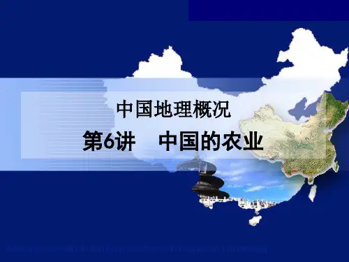 高三地理一轮复习(第6讲中国的农业)