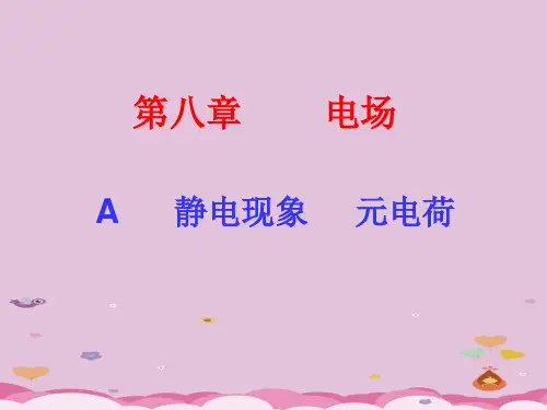 沪科版(上海)物理高二第一学期(试用版)-第八章 A 静电现象   课件 _2优质课件