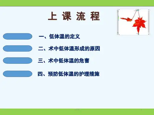 术中低体温的预防与护理ppt课件