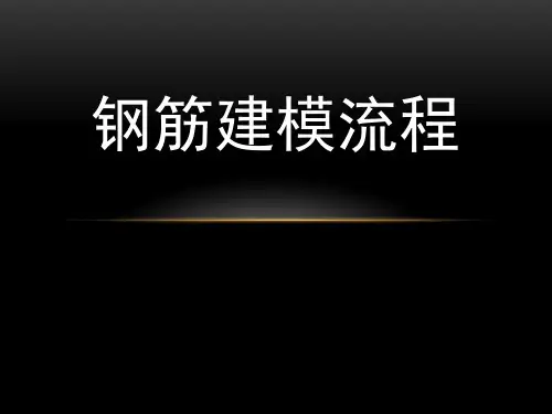 REVIT钢筋建模流程