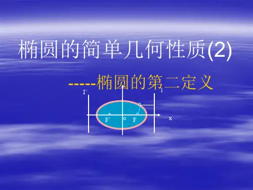 22.23椭圆的第二定义精品PPT课件