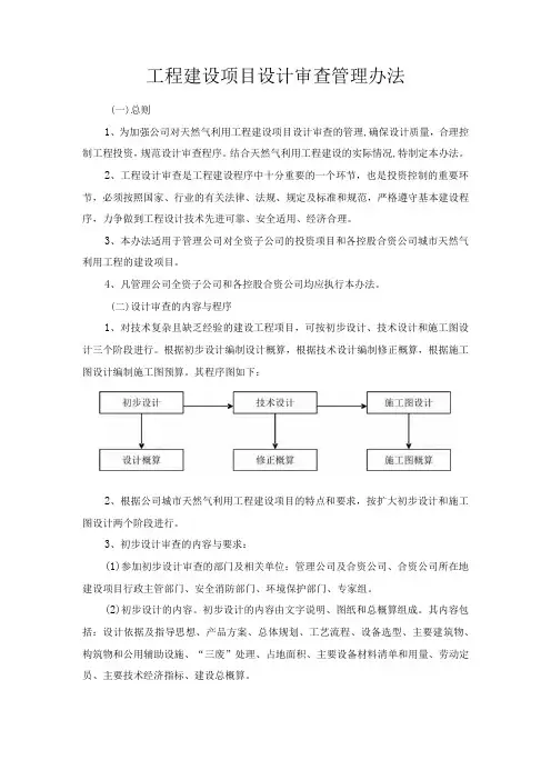 工程建设项目设计审查管理办法