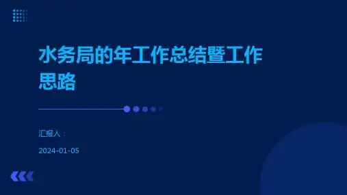 水务局的年工作总结暨工作思路