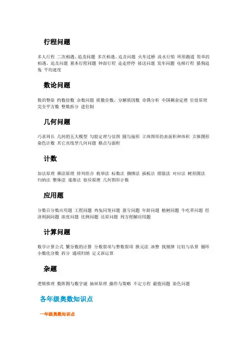 学而思资料_小学奥数教案_小学奥数