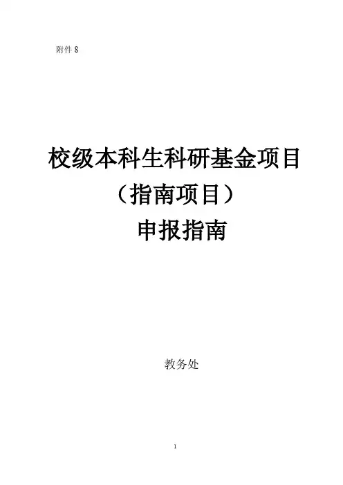 校级本科生科研基金项目-北京师范大学·法学院