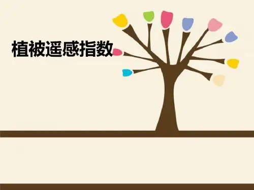 植被遥感指数公式及简介-文档资料