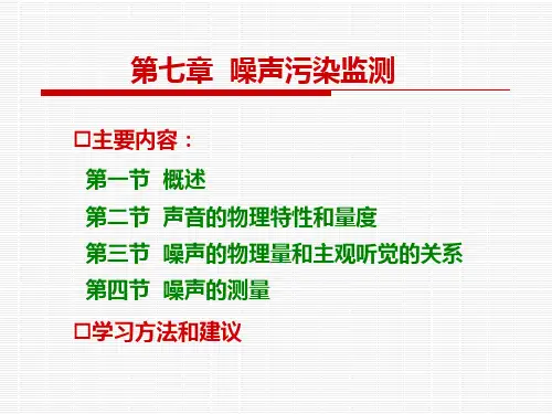 噪声污染监测