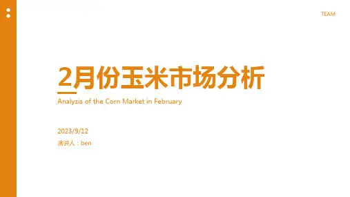 2023年2月份玉米市场分析及3月市场预测报告模板