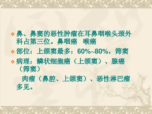 鼻窦恶性肿瘤-PPT课件