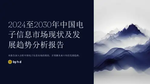 2024至2030年中国电子信息市场现状及发展趋势分析报告