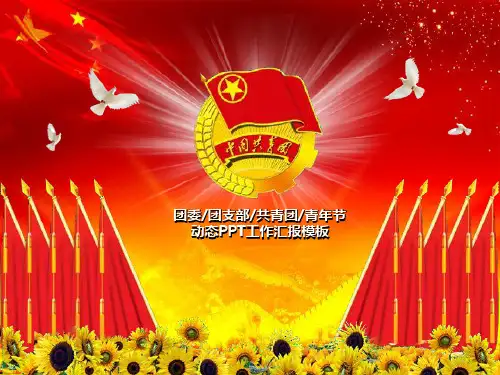 五四青年节共青团ppt模板