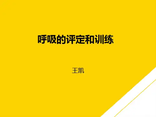 呼吸的评定和训练与主动循环呼吸技术ppt文档