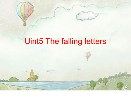 Unit5Thefallingletters(课件)剑桥少儿英语预备级上册