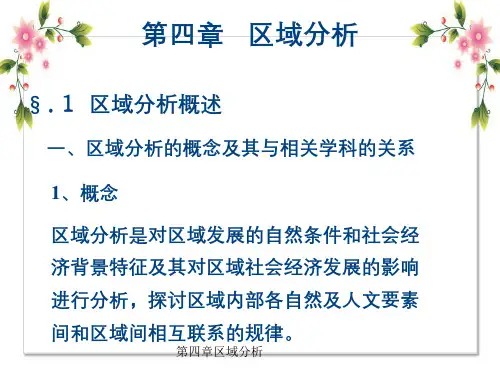 第四章区域分析