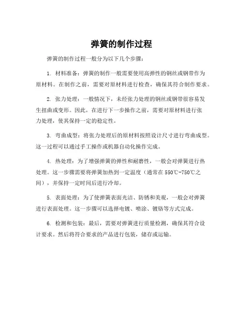 弹簧的制作过程