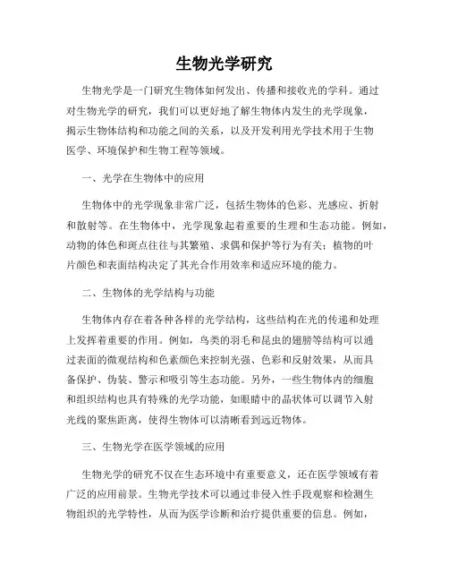 生物光学研究