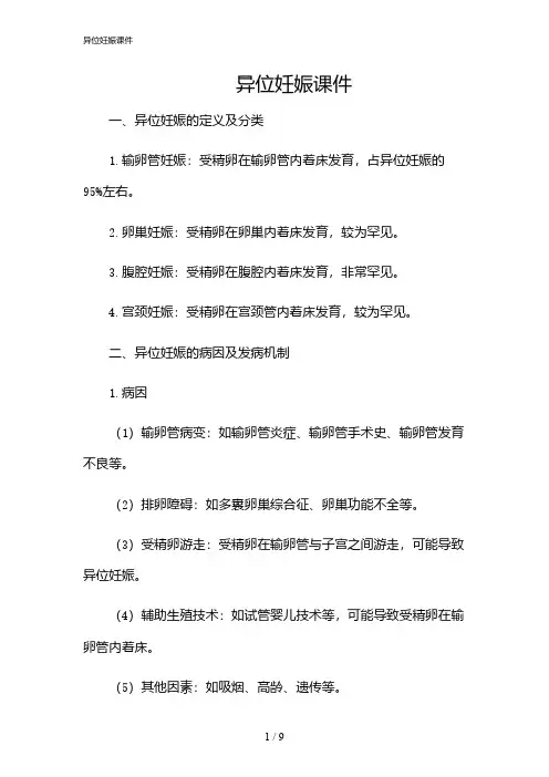 2024年异位妊娠课件