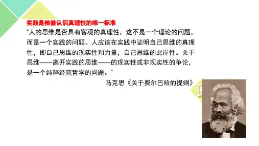 2204 实践是检验认识真理性的唯一标准
