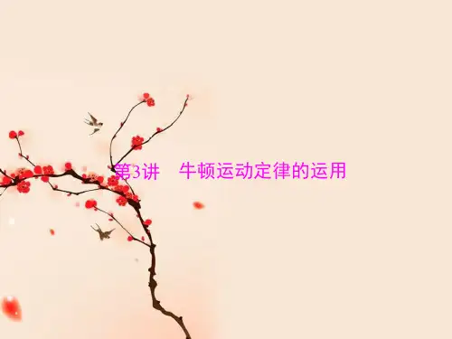 2021届高考物理一轮复习-专题三 第3讲 牛顿运动定律的运用 (共45张PPT)
