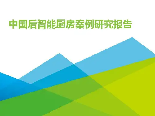 中国后智能厨房案例研究报告