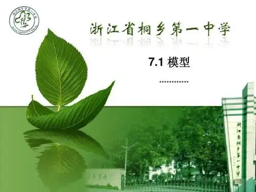 通用技术公开课  模型