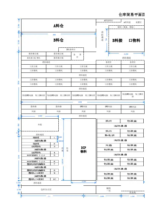 仓库简易平面图(9-12)