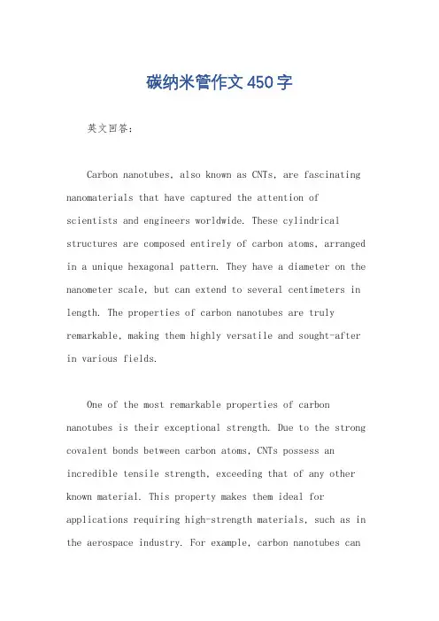 碳纳米管作文450字