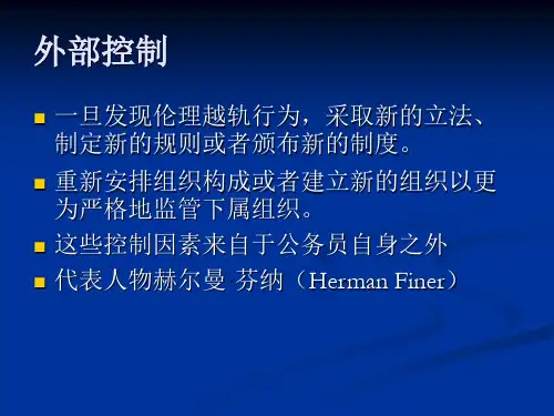 第六章-外部控制与内部控制