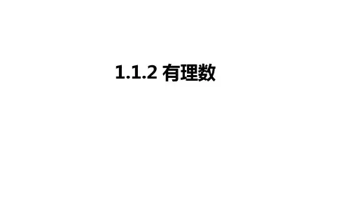 1.1.2有理数_课件 2024-2025学年华东师大版数学七年级上册