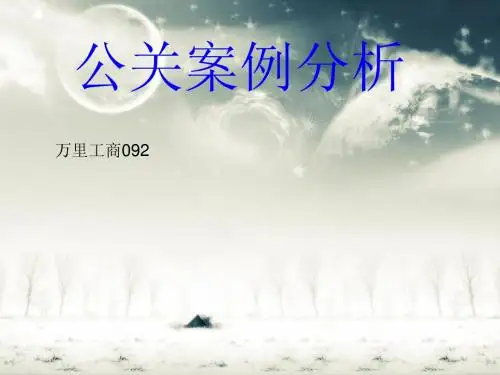 公关案例分析