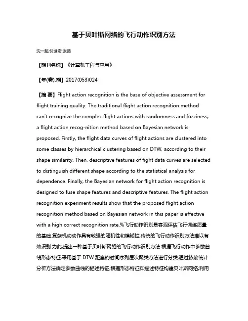 基于贝叶斯网络的飞行动作识别方法
