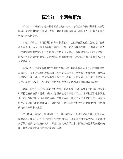 标准红十字阿拉斯加