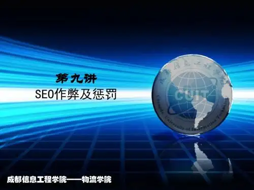 SEO实战密码第九讲SEO作弊及惩罚