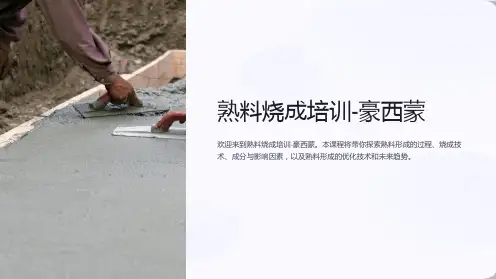 《熟料烧成培训-豪西蒙》熟料形成