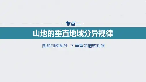 22版：考点二 山地的垂直地域分异规律（步步高）
